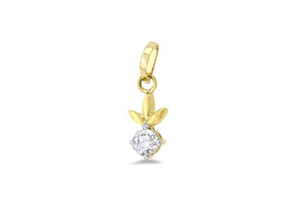 Gold Plated | Solitaire Stud Pendants